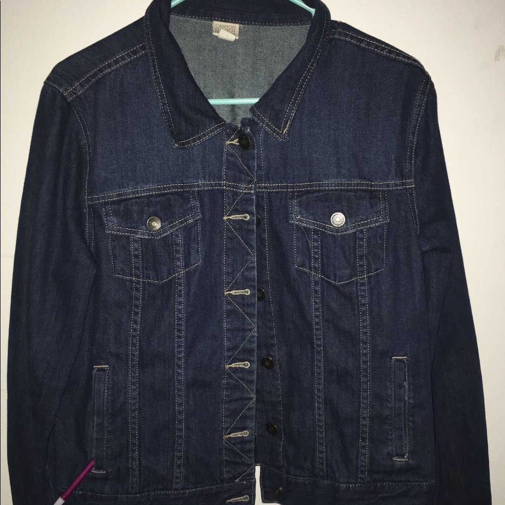 Dark blue jean jacket!